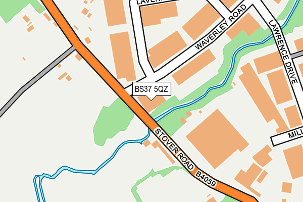 BS37 5QZ map - OS OpenMap – Local (Ordnance Survey)