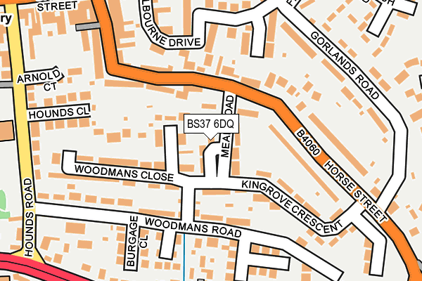 BS37 6DQ map - OS OpenMap – Local (Ordnance Survey) BS37 6DQ map - OS OpenMap – Local (Ordnance Survey)