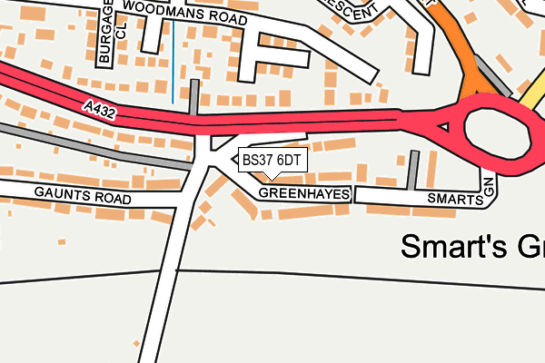 BS37 6DT map - OS OpenMap – Local (Ordnance Survey) BS37 6DT map - OS OpenMap – Local (Ordnance Survey)