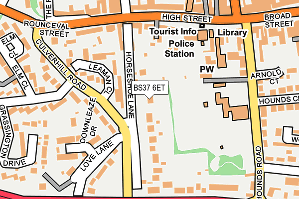 BS37 6ET map - OS OpenMap – Local (Ordnance Survey) BS37 6ET map - OS OpenMap – Local (Ordnance Survey)