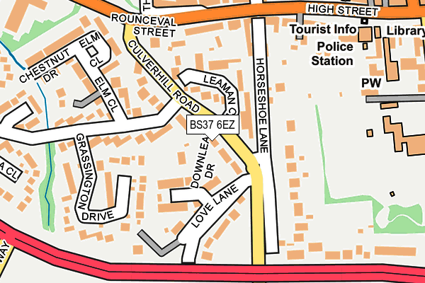 BS37 6EZ map - OS OpenMap – Local (Ordnance Survey) BS37 6EZ map - OS OpenMap – Local (Ordnance Survey)