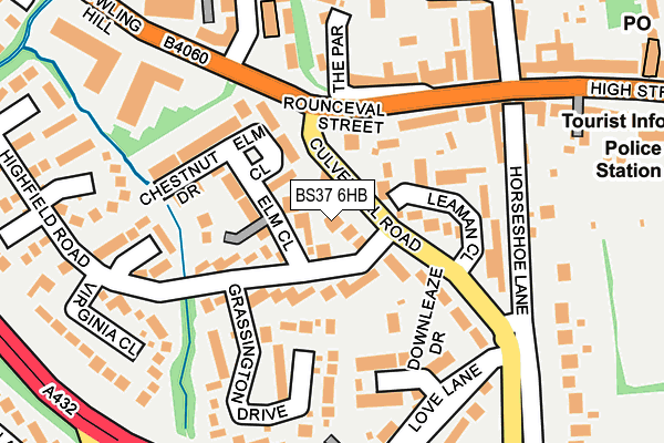 BS37 6HB map - OS OpenMap – Local (Ordnance Survey) BS37 6HB map - OS OpenMap – Local (Ordnance Survey)