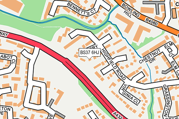BS37 6HJ map - OS OpenMap – Local (Ordnance Survey) BS37 6HJ map - OS OpenMap – Local (Ordnance Survey)