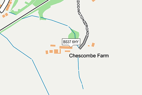 BS37 6HY map - OS OpenMap – Local (Ordnance Survey) BS37 6HY map - OS OpenMap – Local (Ordnance Survey)