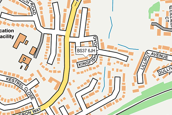 BS37 6JH map - OS OpenMap – Local (Ordnance Survey) BS37 6JH map - OS OpenMap – Local (Ordnance Survey)