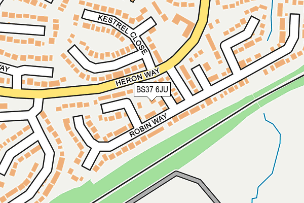 BS37 6JU map - OS OpenMap – Local (Ordnance Survey) BS37 6JU map - OS OpenMap – Local (Ordnance Survey)