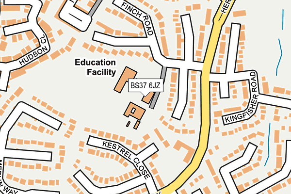 BS37 6JZ map - OS OpenMap – Local (Ordnance Survey) BS37 6JZ map - OS OpenMap – Local (Ordnance Survey)