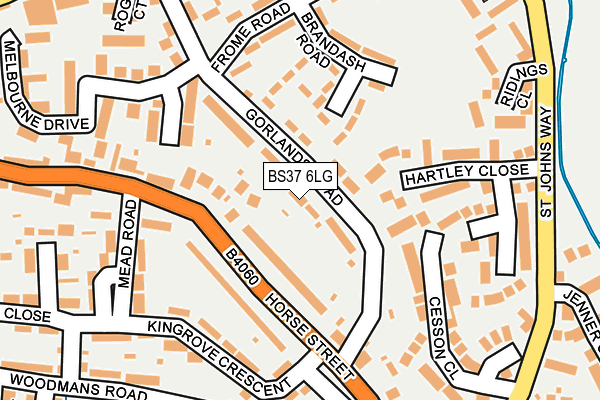 BS37 6LG map - OS OpenMap – Local (Ordnance Survey) BS37 6LG map - OS OpenMap – Local (Ordnance Survey)