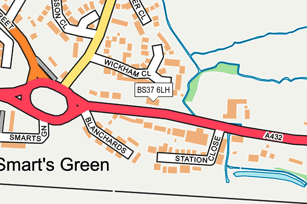 BS37 6LH map - OS OpenMap – Local (Ordnance Survey) BS37 6LH map - OS OpenMap – Local (Ordnance Survey)