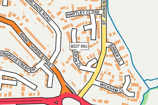 BS37 6NJ map - OS OpenMap – Local (Ordnance Survey) BS37 6NJ map - OS OpenMap – Local (Ordnance Survey)