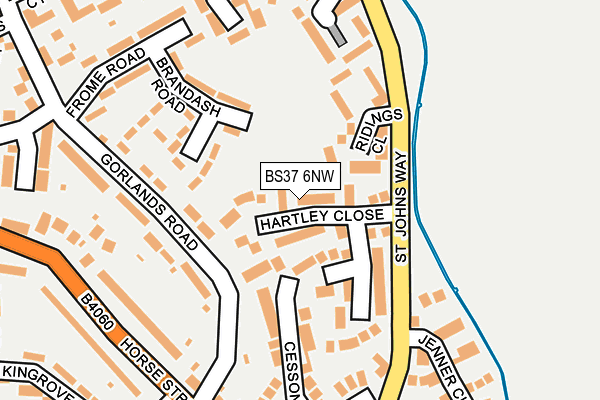 BS37 6NW map - OS OpenMap – Local (Ordnance Survey) BS37 6NW map - OS OpenMap – Local (Ordnance Survey)