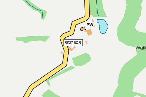 BS37 6QR map - OS OpenMap – Local (Ordnance Survey) BS37 6QR map - OS OpenMap – Local (Ordnance Survey)