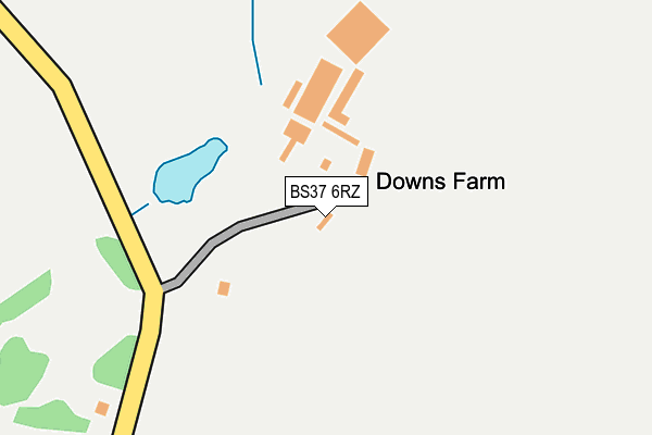 BS37 6RZ map - OS OpenMap – Local (Ordnance Survey) BS37 6RZ map - OS OpenMap – Local (Ordnance Survey)
