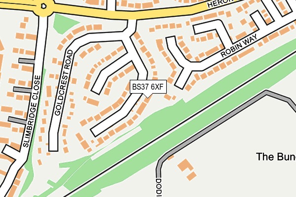 BS37 6XF map - OS OpenMap – Local (Ordnance Survey) BS37 6XF map - OS OpenMap – Local (Ordnance Survey)
