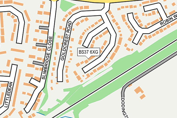 BS37 6XG map - OS OpenMap – Local (Ordnance Survey) BS37 6XG map - OS OpenMap – Local (Ordnance Survey)