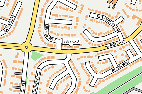 BS37 6XU map - OS OpenMap – Local (Ordnance Survey) BS37 6XU map - OS OpenMap – Local (Ordnance Survey)