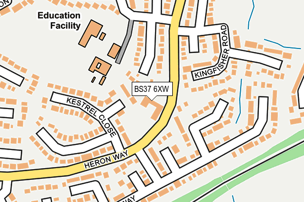 BS37 6XW map - OS OpenMap – Local (Ordnance Survey) BS37 6XW map - OS OpenMap – Local (Ordnance Survey)
