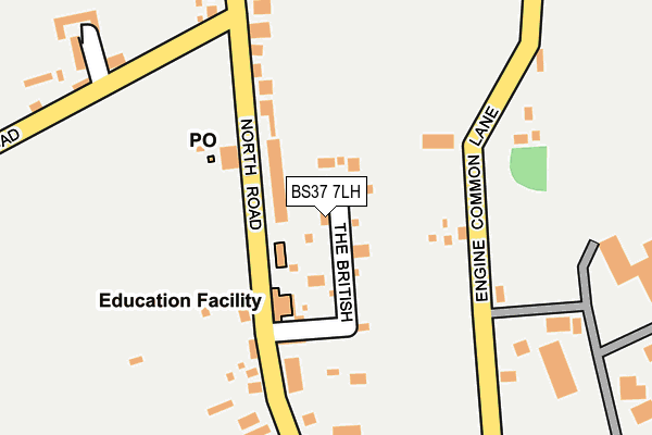 BS37 7LH map - OS OpenMap – Local (Ordnance Survey) BS37 7LH map - OS OpenMap – Local (Ordnance Survey)