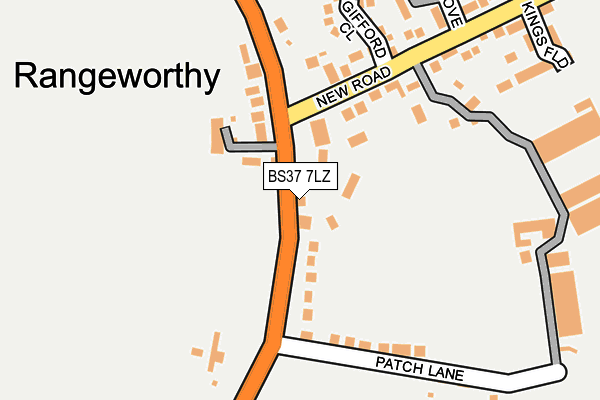 BS37 7LZ map - OS OpenMap – Local (Ordnance Survey) BS37 7LZ map - OS OpenMap – Local (Ordnance Survey)