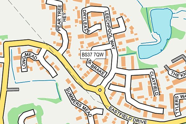 BS37 7QW map - OS OpenMap – Local (Ordnance Survey) BS37 7QW map - OS OpenMap – Local (Ordnance Survey)