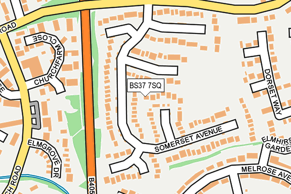 BS37 7SQ map - OS OpenMap – Local (Ordnance Survey) BS37 7SQ map - OS OpenMap – Local (Ordnance Survey)
