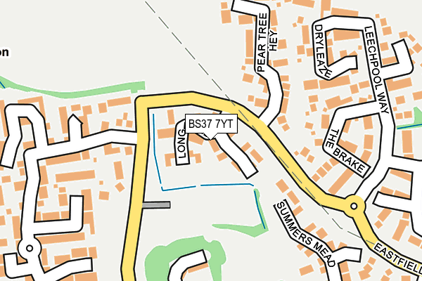 BS37 7YT map - OS OpenMap – Local (Ordnance Survey) BS37 7YT map - OS OpenMap – Local (Ordnance Survey)