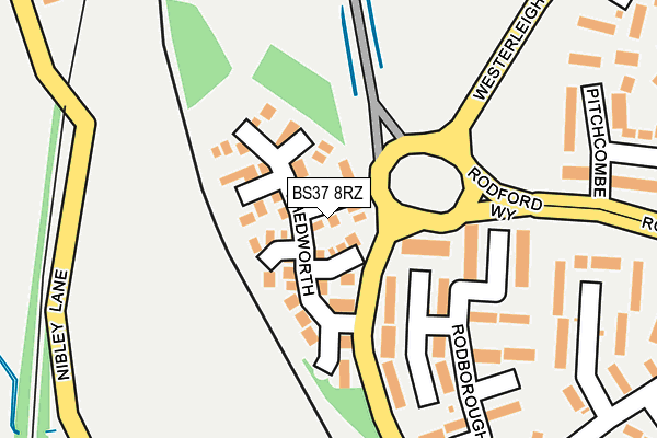 BS37 8RZ map - OS OpenMap – Local (Ordnance Survey) BS37 8RZ map - OS OpenMap – Local (Ordnance Survey)