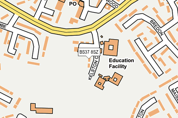 BS37 8SZ map - OS OpenMap – Local (Ordnance Survey) BS37 8SZ map - OS OpenMap – Local (Ordnance Survey)