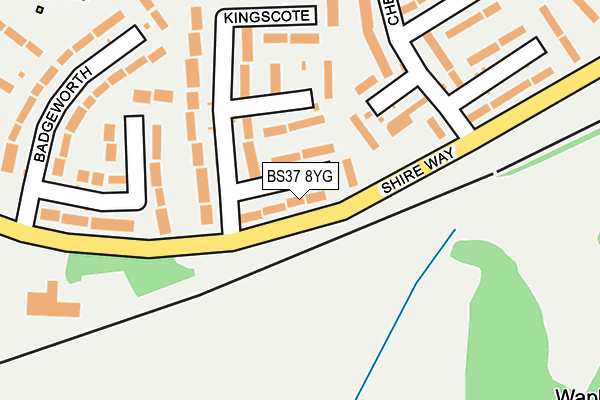 BS37 8YG map - OS OpenMap – Local (Ordnance Survey) BS37 8YG map - OS OpenMap – Local (Ordnance Survey)