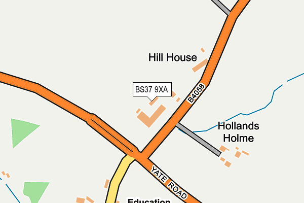 BS37 9XA map - OS OpenMap – Local (Ordnance Survey) BS37 9XA map - OS OpenMap – Local (Ordnance Survey)