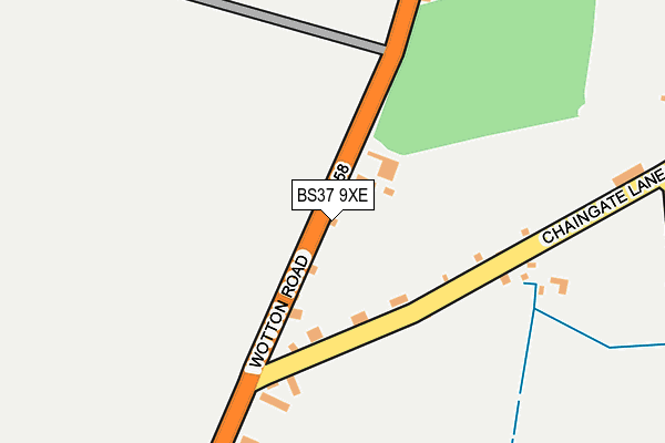 BS37 9XE map - OS OpenMap – Local (Ordnance Survey) BS37 9XE map - OS OpenMap – Local (Ordnance Survey)