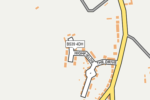 BS39 4DH map - OS OpenMap – Local (Ordnance Survey) BS39 4DH map - OS OpenMap – Local (Ordnance Survey)