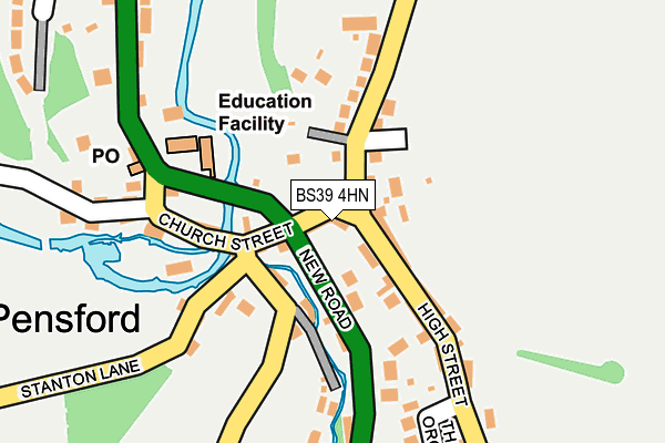 BS39 4HN map - OS OpenMap – Local (Ordnance Survey) BS39 4HN map - OS OpenMap – Local (Ordnance Survey)
