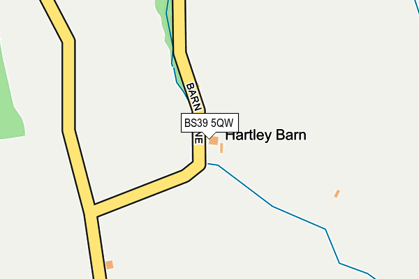 BS39 5QW map - OS OpenMap – Local (Ordnance Survey) BS39 5QW map - OS OpenMap – Local (Ordnance Survey)