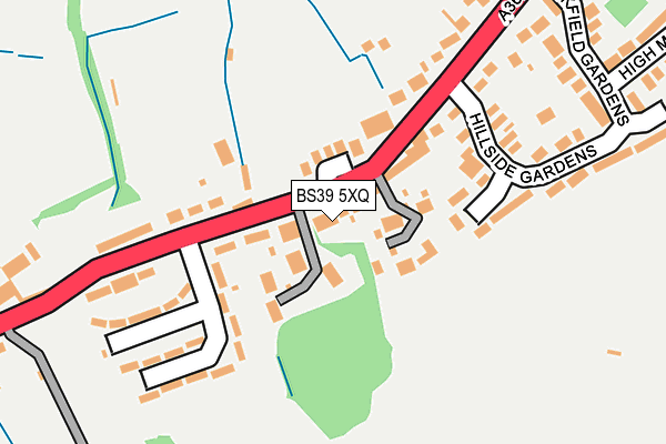 BS39 5XQ map - OS OpenMap – Local (Ordnance Survey) BS39 5XQ map - OS OpenMap – Local (Ordnance Survey)
