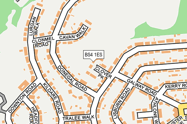 BS4 1ES map - OS OpenMap – Local (Ordnance Survey) BS4 1ES map - OS OpenMap – Local (Ordnance Survey)
