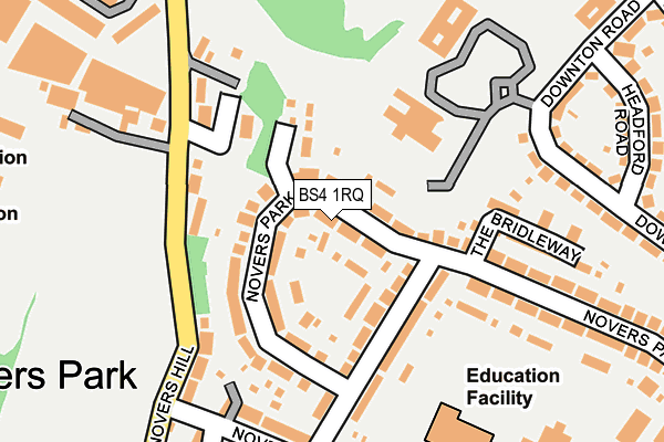 BS4 1RQ map - OS OpenMap – Local (Ordnance Survey) BS4 1RQ map - OS OpenMap – Local (Ordnance Survey)