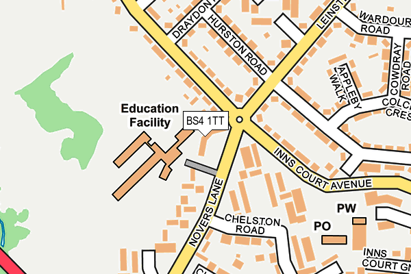 BS4 1TT map - OS OpenMap – Local (Ordnance Survey) BS4 1TT map - OS OpenMap – Local (Ordnance Survey)