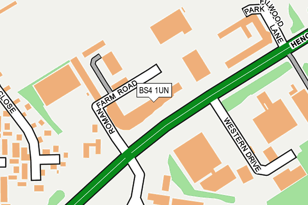BS4 1UN map - OS OpenMap – Local (Ordnance Survey) BS4 1UN map - OS OpenMap – Local (Ordnance Survey)