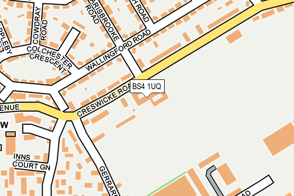BS4 1UQ map - OS OpenMap – Local (Ordnance Survey) BS4 1UQ map - OS OpenMap – Local (Ordnance Survey)