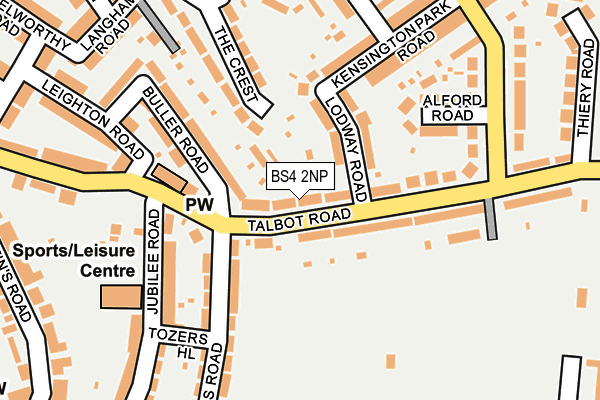 BS4 2NP map - OS OpenMap – Local (Ordnance Survey) BS4 2NP map - OS OpenMap – Local (Ordnance Survey)