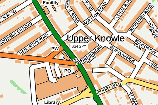 BS4 2PY map - OS OpenMap – Local (Ordnance Survey) BS4 2PY map - OS OpenMap – Local (Ordnance Survey)