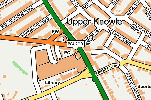 BS4 2QD map - OS OpenMap – Local (Ordnance Survey) BS4 2QD map - OS OpenMap – Local (Ordnance Survey)