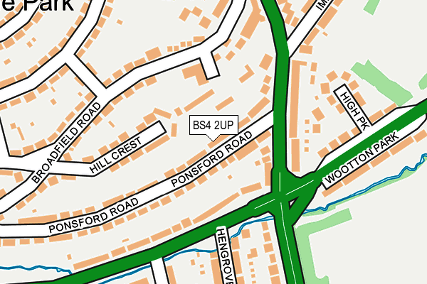 BS4 2UP map - OS OpenMap – Local (Ordnance Survey) BS4 2UP map - OS OpenMap – Local (Ordnance Survey)