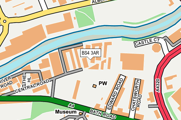 BS4 3AR map - OS OpenMap – Local (Ordnance Survey) BS4 3AR map - OS OpenMap – Local (Ordnance Survey)