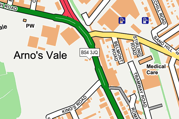 BS4 3JQ map - OS OpenMap – Local (Ordnance Survey) BS4 3JQ map - OS OpenMap – Local (Ordnance Survey)