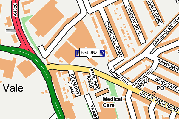 BS4 3NZ map - OS OpenMap – Local (Ordnance Survey) BS4 3NZ map - OS OpenMap – Local (Ordnance Survey)