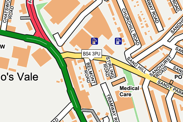 BS4 3PU map - OS OpenMap – Local (Ordnance Survey) BS4 3PU map - OS OpenMap – Local (Ordnance Survey)