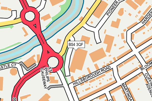 BS4 3QF map - OS OpenMap – Local (Ordnance Survey) BS4 3QF map - OS OpenMap – Local (Ordnance Survey)
