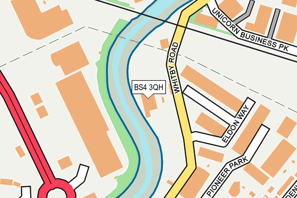BS4 3QH map - OS OpenMap – Local (Ordnance Survey) BS4 3QH map - OS OpenMap – Local (Ordnance Survey)